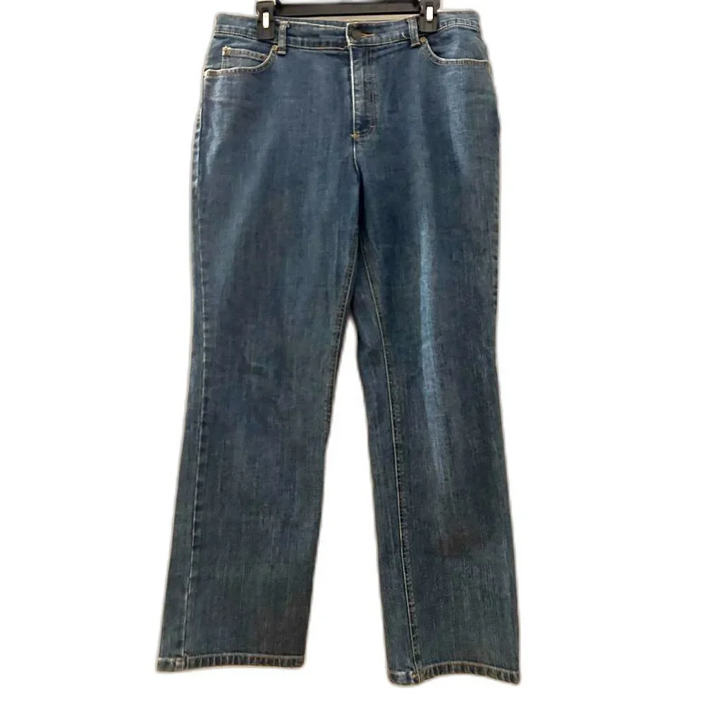 Charter Club Blue Straight Leg Jeans Size 12 Classic Relaxed Fit